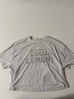 lululemon athletica White Graphic Short Sleeve Tee